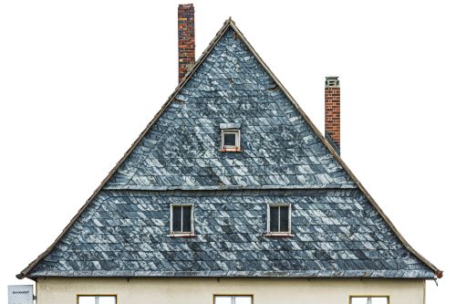 Giebel am weißen Schwanen mit Stanniolmalereien, Foto: Martin Bartos, Nachbelichtung: D. Popp