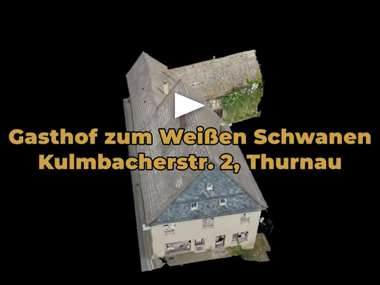 Punktwolke aus der Bauvermessung - Visualisierung des Schwanen von Martin Bartos / Peter Dresen